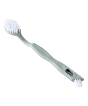 HAIBING Brush Home Shoes Brushes Multi-Function Long Handle Double-end Shoe Brush White Shoes Cleaner Plastic Soft Hair Washing Cleaner for Shoes Home Accessorie Bathroom Tool Shoe Brush Grey