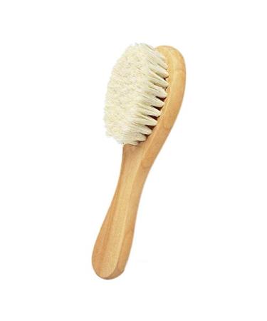 Natural Wooden Handle Soft Press Baby Hairbrush and Super Soft Hair Suitable for Newborns and Children's Natural Wooden Handles Soft Press