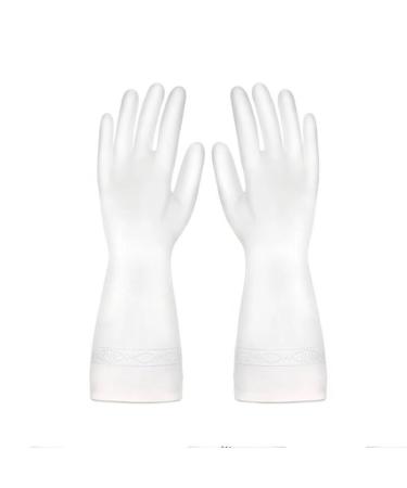 3 Pairs of Protective Gloves Latex Thickened wear-Resistant Durable Cleaning dishwashing and Laundry (Size : Medium)