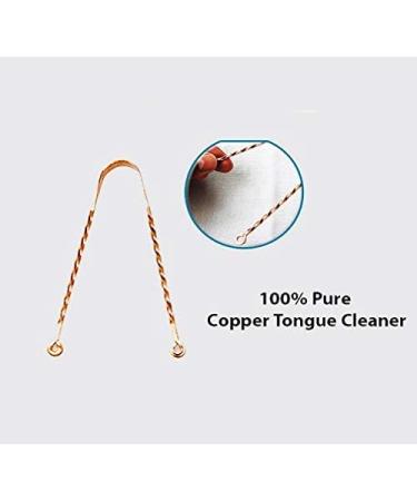 Buy Wonder Care Copper Tongue Cleaner for Couples | Ayurvedic Surgical Tongue Scraper | Copper Zigzag & Twister Cleaners | Best Tongue Cleaner for Adults - Buy Online on GoSupps.com
