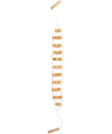 Wood Back Massage Roll | Drainage Tool for Neck & Leg Relaxation | Multi-functional Body Shaping Roller - Buy Online on GoSupps.com