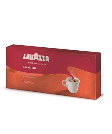 G n rique LAVAZZA Il Mattino Ground Coffee 1kg - The pleasure of real Italian coffee at home - Family size for coffee lovers! - Pack of 3 - Sold as a set