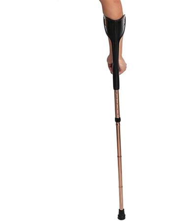 Underarm Crutches Adjustable Telescopic Lightweight Arm Cuff Crutches Non Slip Help Rehabilitation Walking Canes Sticks Suitable for Adult and Adolescent Ergonomic Handles Comforta - Buy Online on GoSupps.com