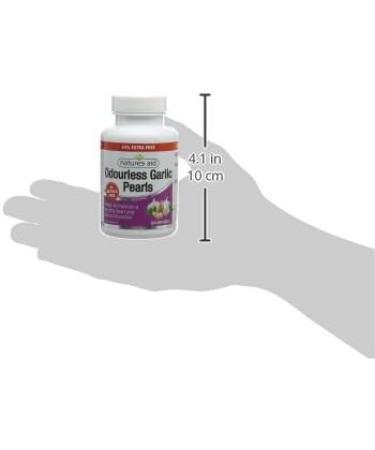 Natures Aid Odourless Garlic Pearls 120 Capsules - Heart & Circulation Support - Made in the UK - Buy Online on GoSupps.com