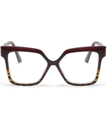 Fuqinqingoz Oversized Anti-Blue Light Reading Glasses +350 - Clear View Flat Light Mirror Glasses (C1) - Perfect for Computer Use - Buy Online on GoSupps.com