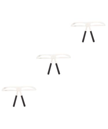 FOMIYES 3pcs Eye Brow Shaping Kit Make up Kit Molds Eyebrow Ruler Stencil Tool Eyebrow Trimming Beauty Card 1 count (Pack of 1) As Shownx3pcs