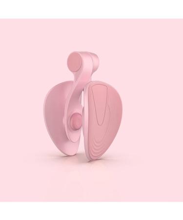 Thigh Master Hip Trainer Pelvic Floor Muscle and Inner Thigh Exerciser Correction Beautiful Buttocks Bladder Control Device Postpartum Rehabilitation (Pink)