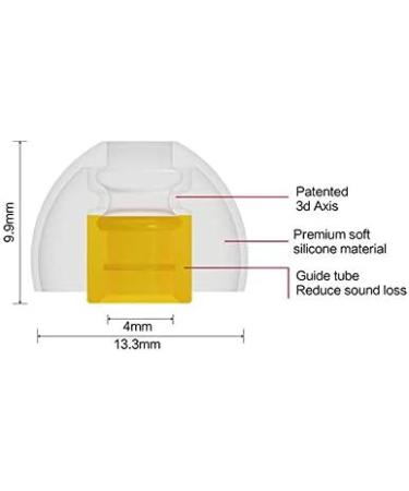 SpinFit CP100 for IEM - L | Patented Silicone Earplugs for Optimal Comfort & Secure Fit (2 Pairs 4.5-5 mm Nozzle) - Buy Online on GoSupps.com