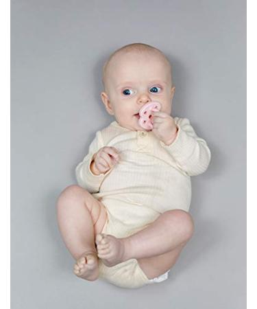 Natural Rubber Pacifier Round Newborn 0+ Months - Powder Pink | 1 Count - Buy Online on GoSupps.com