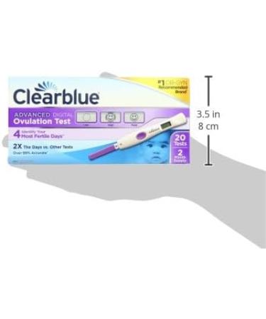 Clearblue Advanced Digital Ovulation Test Predictor Kit - 20 Tests with Digital Results - Buy Online on GoSupps.com