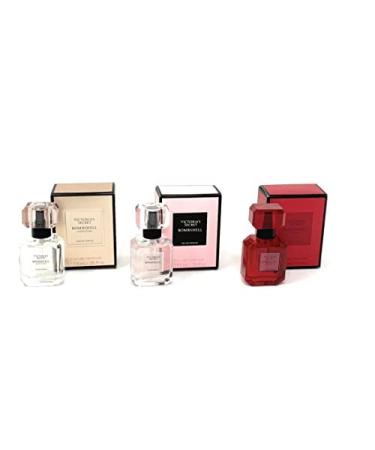 Victoria's Secret 3pc Mini Eau de Parfum Spray Set- Bombshell, Seduction, and Intense 0.25 Fl Oz (Pack of 3)