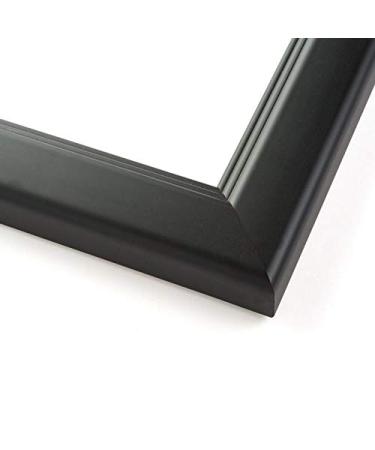 CountryArtHouse Picture Frame Moulding (Wood) 18ft Bundle - Contemporary Black Finish - 1.5" Width - 7/16" Rabbet Depth