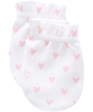 Cotton Scratch Mittens 5-Pack for Newborn Baby Boys & Girls 0-6 Months - Pink - Buy Online on GoSupps.com