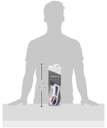 Men's Total Support Thin Full Length Arch Support Insoles for Minimalist Shoes - Size 12-13.5 - Buy Online on GoSupps.com