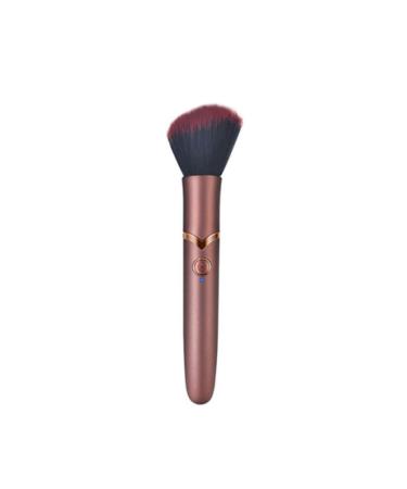 Electric Makeup Brush USB Charging Electric Cosmetic Brush 10 Gears Vibration Liquid Powder Blusher Concealer Makeup Brush For Daily Life ABS Material Rose Gold