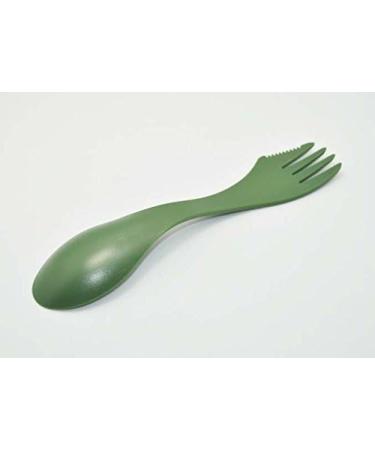 40pcs Dark Green Plastic Spork Set - 7-inch Multi-Use Spoon Fork Knife - Buy Online on GoSupps.com