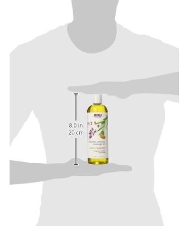 Now Foods Solutions Lavender Almond Massage Oil 16 fl oz - Relaxing Aromatherapy - Buy Online on GoSupps.com