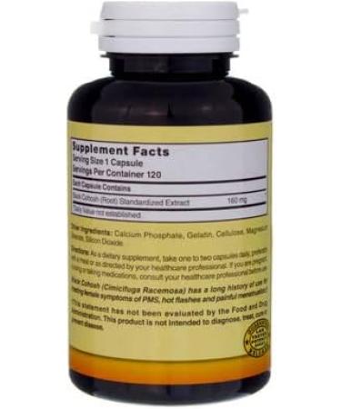 Nature's Blend Black Cohosh 160mg - 120 Capsules - Hormonal Balance Support - Buy Online on GoSupps.com