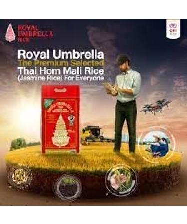 Gharana Swaad ka Khazaana Royal Umbrella Thai Jasmine Fregrant Rice - 10kg Pack - Authentic Thai Aroma and Extra-Long Grains - Buy Online on GoSupps.com