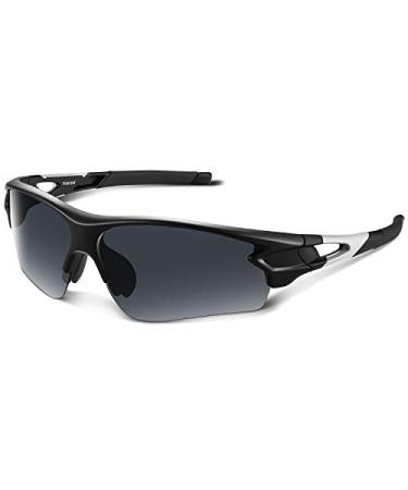 Bea CooL Polarized Sports Sunglasses for Men Women Youth Baseball Fishing Cycling Running Golf Motorcycle Tac Glasses UV400 Matte Black