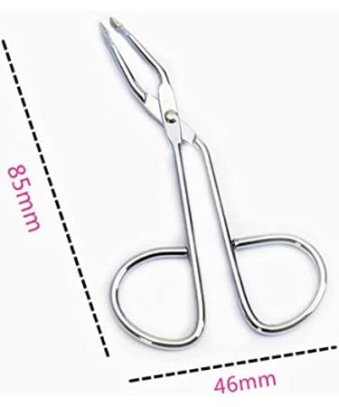 1pc Eyebrow Tweezer Stainless Steel Scissors Shaped Tweezer Slant Tip Tweezer Clip Hair Tweezer Beauty Tool(Color Random) for Women Girl - Buy Online on GoSupps.com