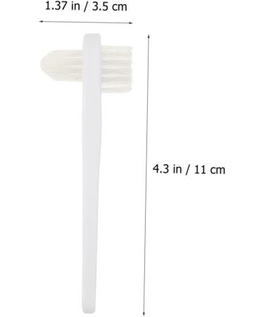 Mobestech 6th Double-Headed Toothbrush - Portable Dental Cleaner for Prosthesis | 2 Bristle Toothbrush | Oral Care Supply (1 Pack Color-Sorted) - Buy Online on GoSupps.com