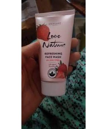 Oriflame Love Nature Refreshing Face Wash 50ML - Organic Strawberry - Natural Skincare & International Shipping - Buy Online on GoSupps.com