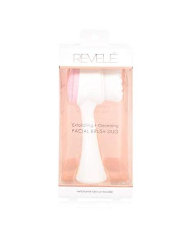 REVEL Facial Cleansing Brush Duo - Exfoliating and Cleansing Dual Side Brush - Buy Online on GoSupps.com