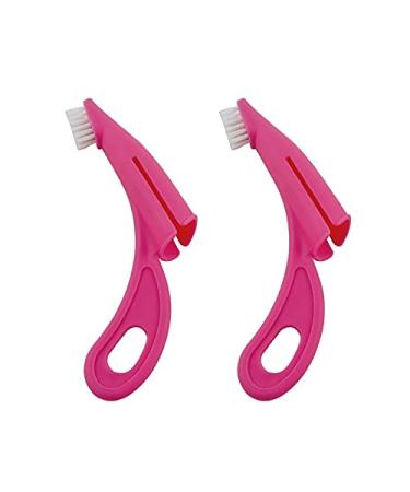 Pet Toothbrush Pets Dog Toothbrushes Best Professional Cat Dog Finger Toothbrush Dog Toothpaste Series with Many Size Options (Color : Red)