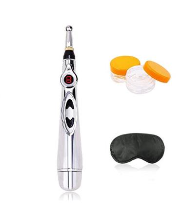 Electronic Acupuncture Pen Electric Body Massager Meridian Energy (3 Heads 9 Vibration Modes) - Buy Online on GoSupps.com