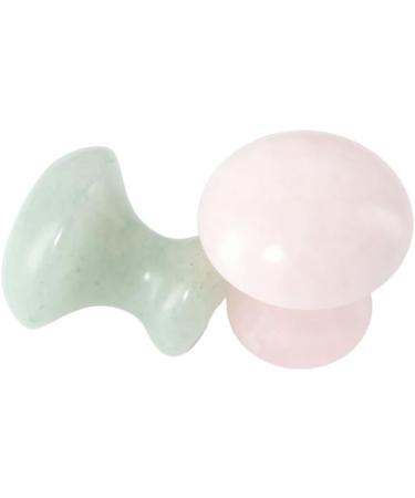Vctitil Gua Sha Board & Mushroom Roller - Premium Skin Care Face Tools for Eyes & Neck | Pink & Green Options - Buy Online on GoSupps.com
