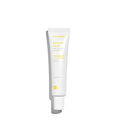 Face Republic Glow Screen Sun Gel 40mL | SPF50+ PA++++ | Vegan Certified | Reef Safe | Radiant Glow | No White cast | Non-sticky | Cruelty-Free