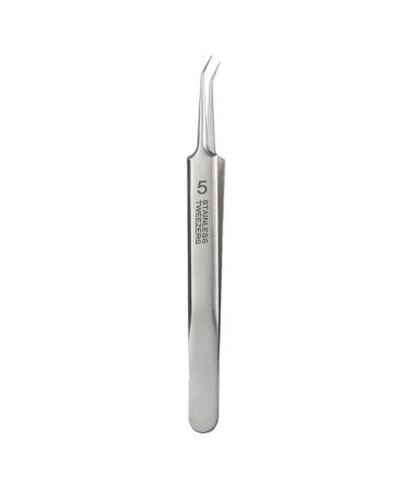 DMSUO No. 5 Blackhead Remover Tweezers Professional Stainless Clips for Beauty Salons High Precision Blackhead Closed Extractor