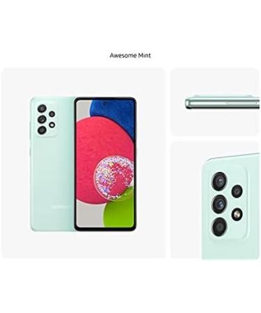 Samsung Galaxy A52s 5G Smartphone Dual SIM Android Mobile Phone 6 GB RAM 128 GB Memory Awesome Mint (UK Version) (Renewed) 128GB Awesome Mint - Buy Online on GoSupps.com