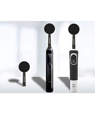 Silicon Black Carbon Infused Face Brush Set of 2 - Recyclable Exfoliation & Makeup Removal - Compatible with Oral-B Toothbrush - Buy Online on GoSupps.com