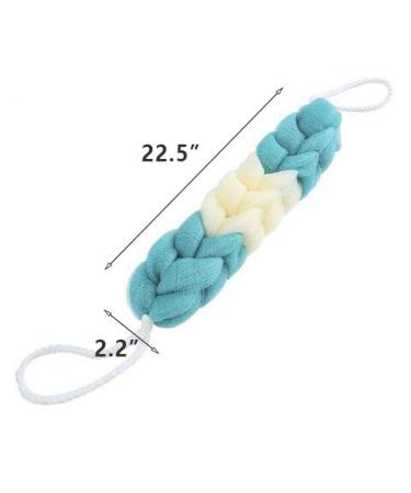 ZONGR Long Bath Loofah - Exfoliating Braided Mesh Back Scrubber Ball - Bule - Buy Online on GoSupps.com