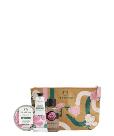 The Body Shop Lather & Slather British Rose Gift Bag