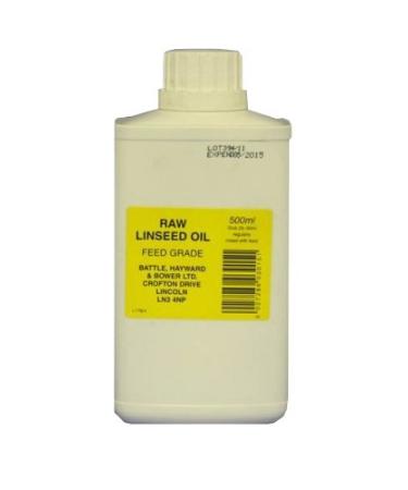 Battles Raw Linseed Oil Supplement. - Optimizes Dress Health & Condition (Choose 500ml, 2 Liter, 5 Liter or 25 Liter)