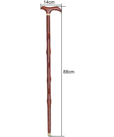 Wooden Walking Stick Solid Cane Older Walking Stick Wooden Lightweight Purely Hand-Grinding Crutches Brass Wear Head Natural with Wooden Handle Crutches Durable (Color : Red) - Buy Online on GoSupps.com