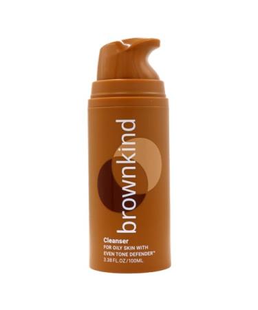 brownkind Cleanser for Oily Skin 1% Salicylic Acid Face Wash to Smooth Texture & Clear Pores With Even Tone Defender 100ml
