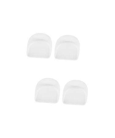 FOMIYES 2 Pairs Heel Support Plantar Insoles Heel Cup Inserts Insoles for Plantar Heel Cushion Pads Heel Protectors Plantar Heel Pads M Heel Cups Pain Pad Thicken White