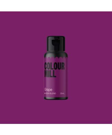 Colour Mill Food Colouring - Grape - Water Based Food Colouring Liquid - 20ml - Ideal for Cake Baking and Decorating - Vegan Food Colouring - Buy Online on GoSupps.com