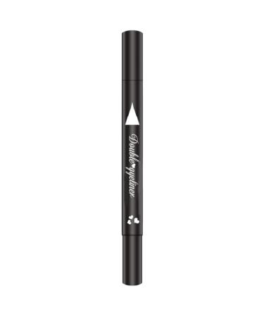 Eyeliner Stamp 2 in 1 Double-Head Waterproof Liquid Eyeliner Pen Make-Up Tool Black Heart Liquid Eyeliner