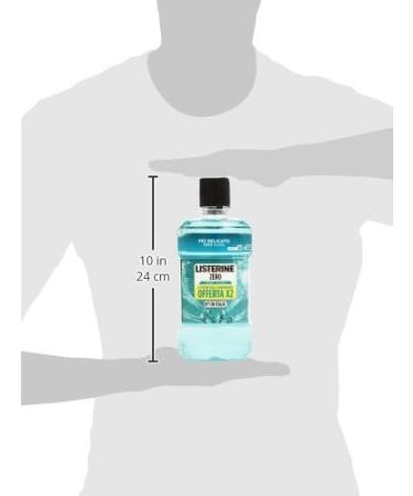 Listerine Zero mouthwash 2 bottles of 500ml - Buy Online on GoSupps.com