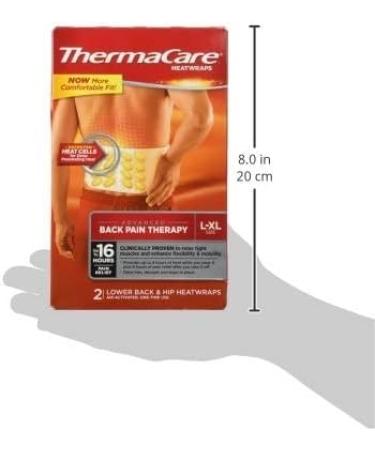 ThermaCare Lower Back Heat Wrap - Pack of 2 for Pain Relief | Fast International Shipping - Buy Online on GoSupps.com