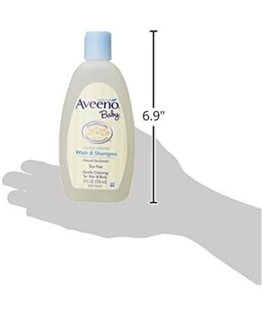 Aveeno Baby Wash & Shampoo 8 Oz - Tear-Free, Gentle Formula for Hair & Body - Buy Online on GoSupps.com