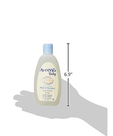Aveeno Baby Wash & Shampoo 8 fl oz | Gentle Cleansing for Baby | Buy Internationally - Buy Online on GoSupps.com