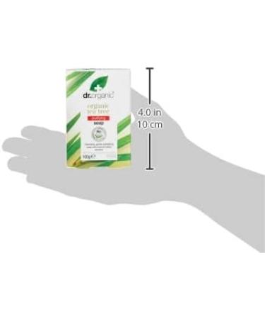 Dr Organic Tea Tree Soap Bar Natural Vegetarian Cruelty Free Paraben & SLS Free Recyclable Packaging 100g (Pack of 2) - Buy Online on GoSupps.com