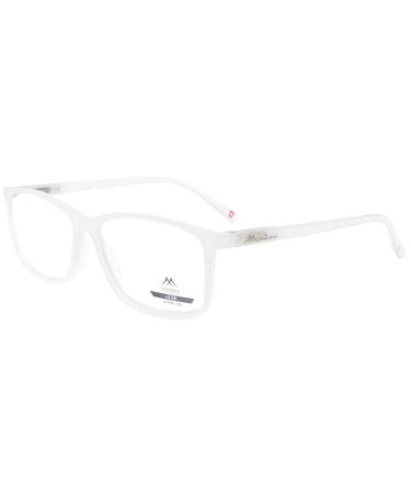 Montana Eyewear Stylish reading glasses / aid MR62 with spring hinge made of plastic in white gloss + 2.50 dpt - Buy Online on GoSupps.com