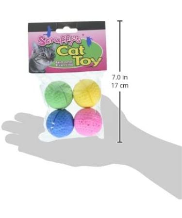 Boss Pet Scruff's Colorful Kitty Springy Foam Sponge Balls - 4 Pack, Multicolor - Buy Online on GoSupps.com